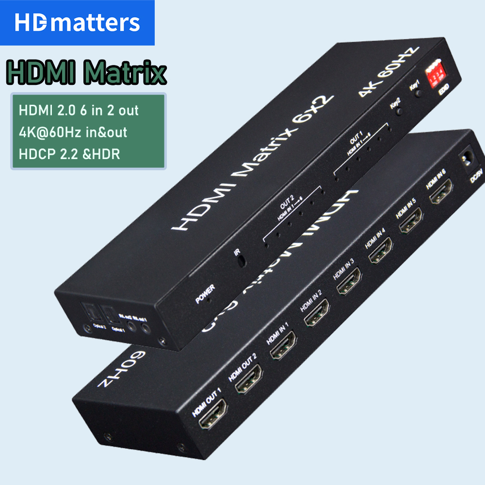 Hdmi Matrix Switch - HDMIマトリックス 4K 60Hz HDMI 2.0 マトリックススイッチ