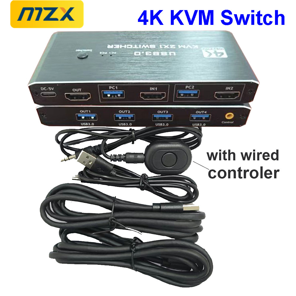 Hdmi Matrix Switch - KVMスイッチ 4K 60Hz スイッチャー USB 3.0