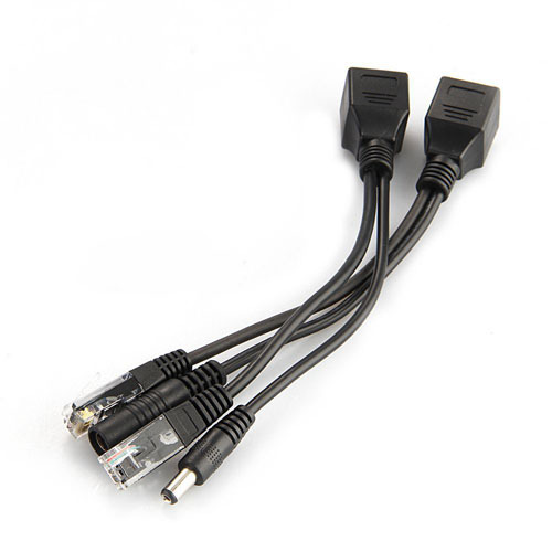 Power Over Ethernet - Poeアダプターケーブルrj45インジェクタースプリッターネットワーク電源オーバーイーサネットpoeアダプターインジェクタースプリッターキット