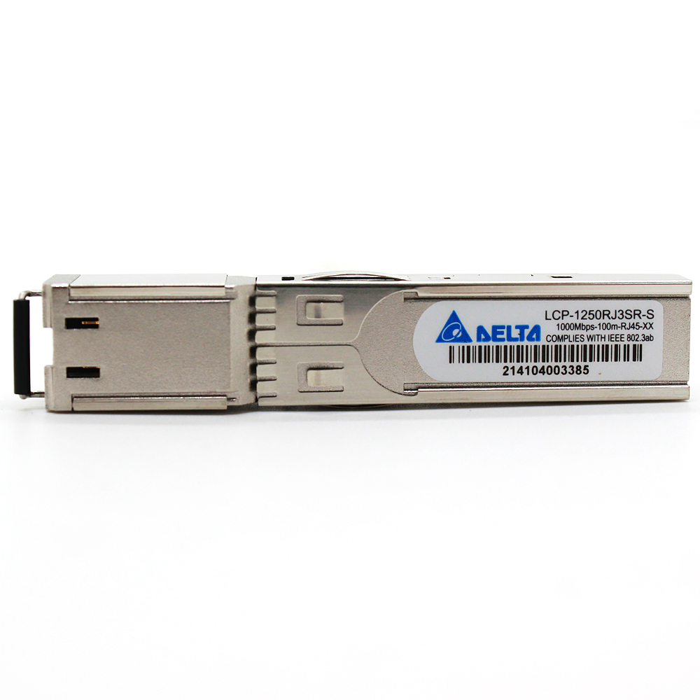 Power Over Ethernet - デルタ LCP-1250RJ3SR-S 10/100/1000M 銅線 SFP トランシーバーモジュール