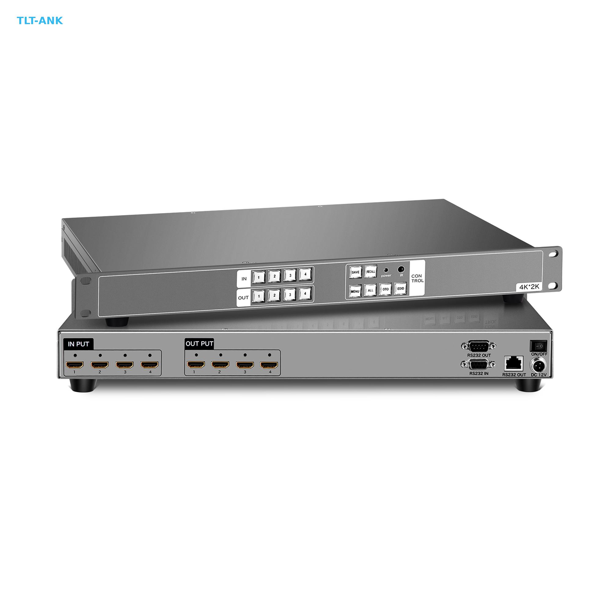 プロフェッショナル4x4 4K HDMIマトリックスビデオス - Hdmi Matrix Switch のレビューと価格