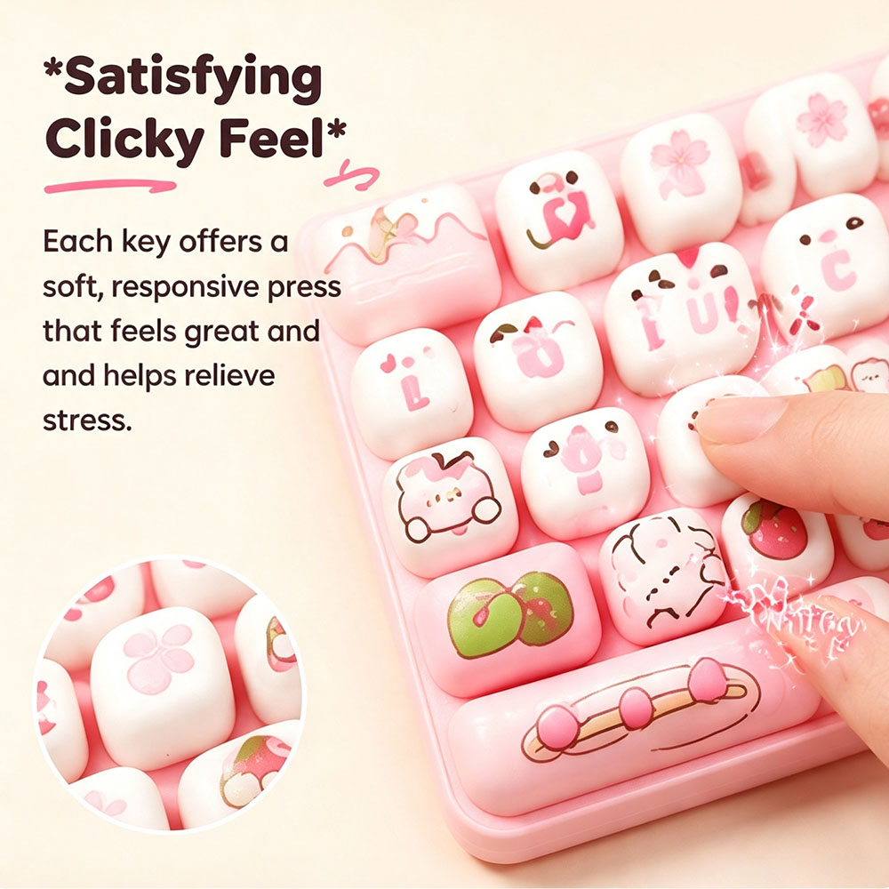 メカニカルキーボードキーホルダー 26グリッドキーキャップ  - Office Tech Setup のレビューと価格