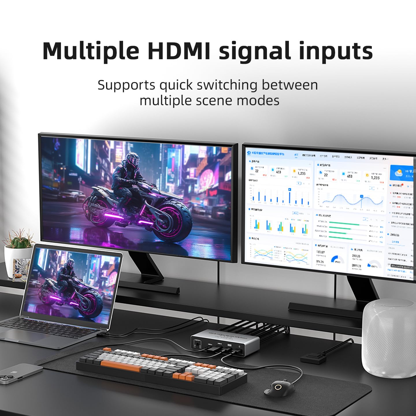 USB C HDMI DP KVMスイッチ 2モニター 2台 - Hdmi Matrix Switch のレビューと価格
