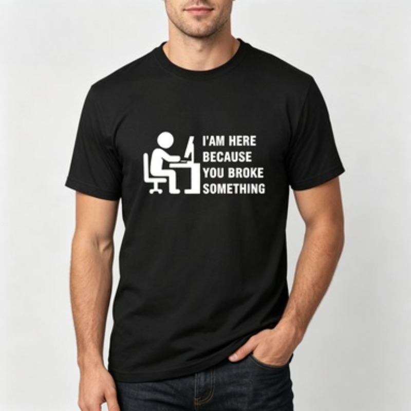 ソフトコットンメンズ Tシャツ テックサポート ユーモラスな - Office Tech For Men のレビューと価格