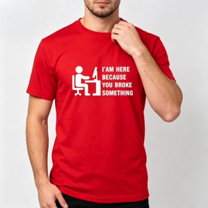 ソフトコットンメンズ Tシャツ テックサポート ユーモラスな - Office Tech For Men のレビューと価格