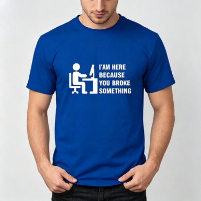 ソフトコットンメンズ Tシャツ テックサポート ユーモラスな - Office Tech For Men のレビューと価格