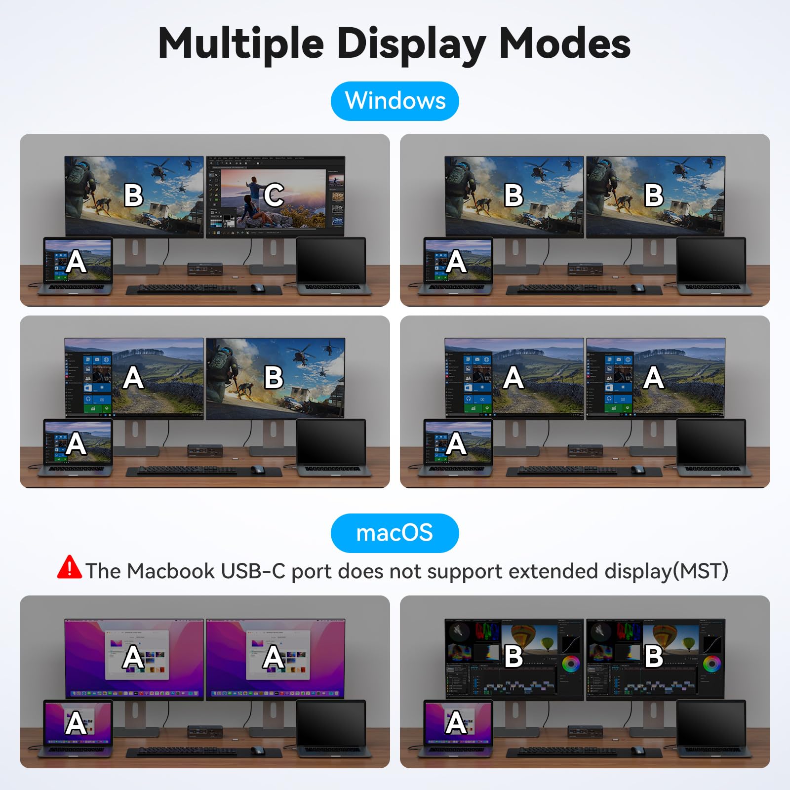 2台のモニター,2台のコンピューター,4 k60hz,hdm - Kvm Switch Dual Monitor のレビューと価格