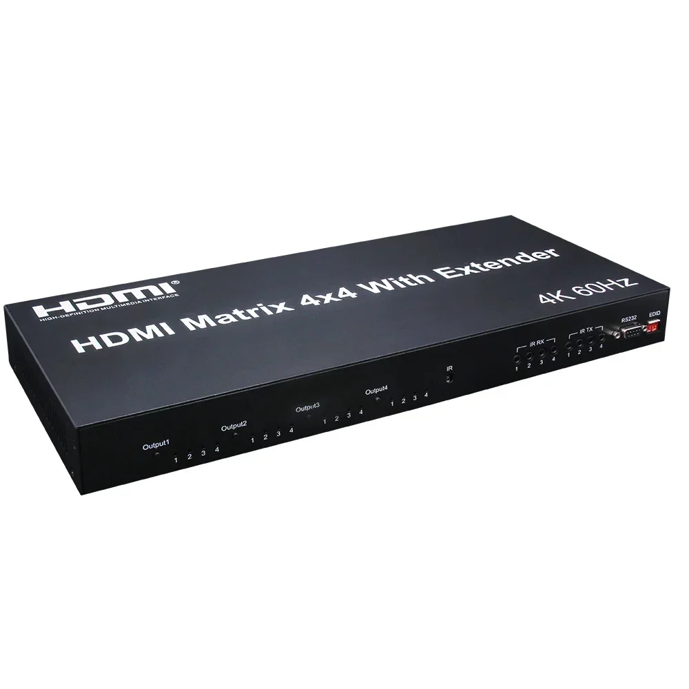 4K 60Hz 4x4マトリックスHDMI2.0 4x4 H - Hdmi Matrix Switch のレビューと価格
