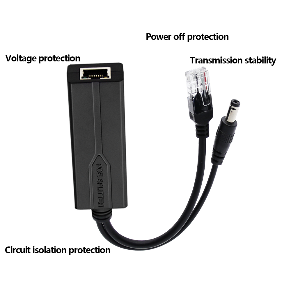 POE スプリッター 48V から 12V/5V IEEE  - Power Over Ethernet のレビューと価格