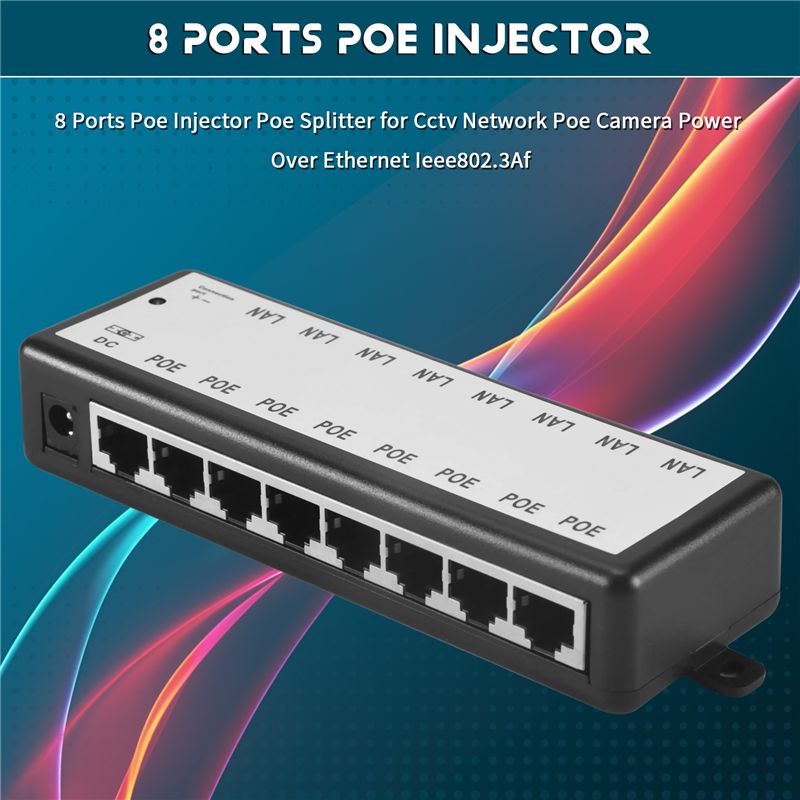 PHILE-8 ポート Poe インジェクター Poe スプ - Power Over Ethernet のレビューと価格