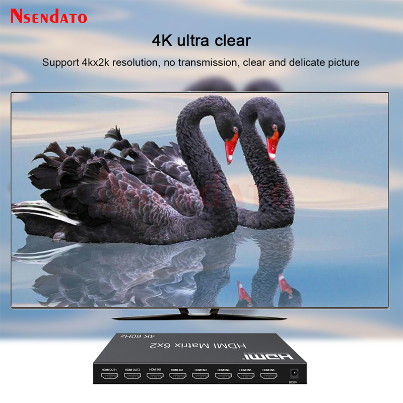 HDMIマトリックススイッチャー 6x2 4K 60Hz マ - Hdmi Matrix Switch のレビューと価格