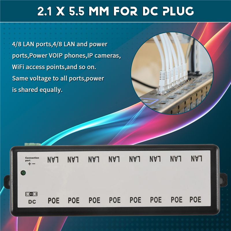 B03B-8 ポート Poe インジェクター Poe スプリ - Power Over Ethernet のレビューと価格