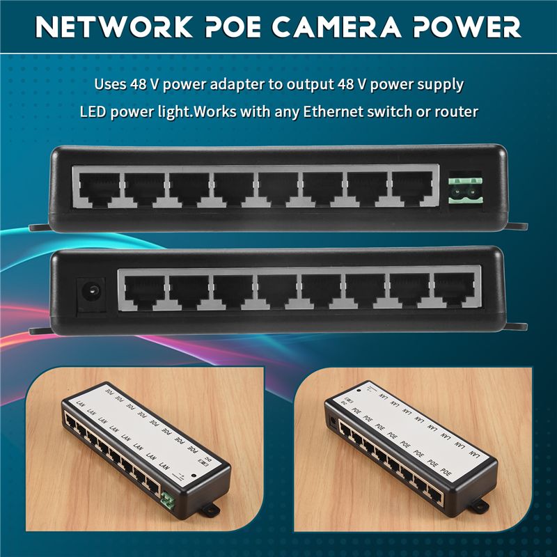 B03B-8 ポート Poe インジェクター Poe スプリ - Power Over Ethernet のレビューと価格