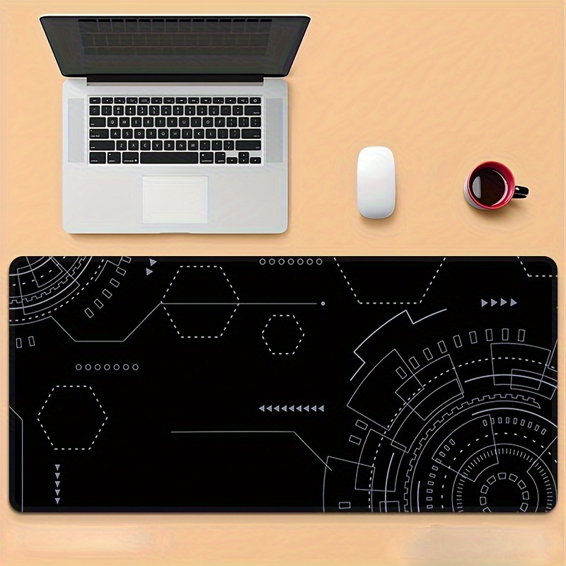 テックサーキットプリント拡張デスクマット耐久性のあるゴム製滑 - Office Tech Setup のレビューと価格