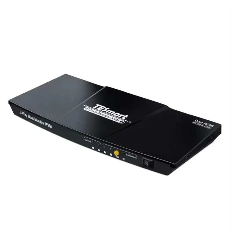 在庫あり TESmart HDMI KVM ビデオスイッチ  - Kvm Switch Dual Monitor のレビューと価格